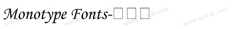 Monotype Fonts字体转换